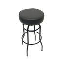 Ver imagem 2 de Conjunto 3 Banquetas Giratória Bar para Bancada Média Altura 65cm cor Preto Assento Preto Poltronas