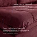 Ver imagem 5 de Sofá Califórnia Retrátil e Reclinável 3 Lugares 2,10m com Molas Ensacadas e Pillow Vinho