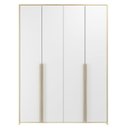 Ver imagem 2 de Guarda-Roupa de Bebê 4 Portas Modulado Bege/Branco/Nature