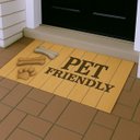 Ver imagem 3 de Tapete Porta Entrada Decorativo Antiderrapante 65x45 Pet Friendly
