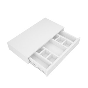 Gaveta Penteadeira Suspensa 60cm com divisória Prático Moderno Escritório Quarto Salão  de Beleza