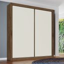 Ver imagem 2 de Guarda Roupa Solteiro 2 Portas 4 Gavetas - Zurique-braúna - Móveis Europa