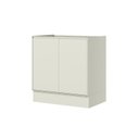 Ver imagem 3 de Balcão 2 Portas 80cm 100% MDF Fineze Bege/Areia HP
