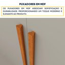 Ver mais imagens de Guarda-Roupa Casal com 4 Portas e 2 Gavetas 165cm Multimóveis CR35487 Cinamomo/Off White