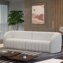 Ver imagem 1 de Sofá Decorativo Sala de Estar 332cm Adam 4 Lugares Boucle Branco G45 - Gran Belo Sofá Adam