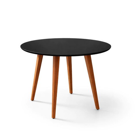 Mesa de Jantar 4 Lugares Redonda 90x90 Pés Palito Sala de Jantar
