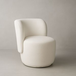 Poltrona Orgânica Biet Bouclé Premium - Bege