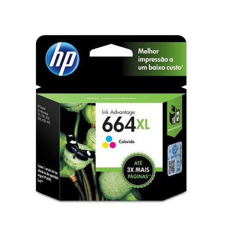Cartucho HP 664XL Tricolor F6V30AB 8,0 ML