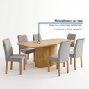 Ver mais imagens de Conjunto de Mesa de Jantar 6 Lugares 180x90cm Diana e Carol Cinamomo e Cinza