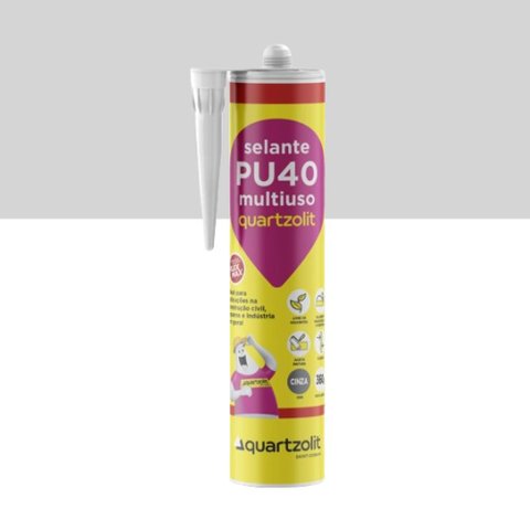 Selante Pu40 Multiuso 360g Cinza - Quartzolit