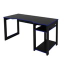 Ver imagem 2 de Mesa para Computador Gamer Streamer 2 Prateleiras Preto/azul - Fdecor