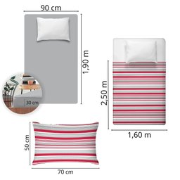 Jogo de Cama Solteiro 180 Fios Fiori - Eduarda (7526-4) - 4