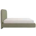 Ver mais imagens de Cama Casal Flutuante com Cabeceira 140cm Aura W01 Bouclê Oliva - Lyam Decor