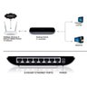 Switch 8 Portas, 10/100/1000 Gigabit, Mesa, Tl-sg1008d - Tp Link - 4