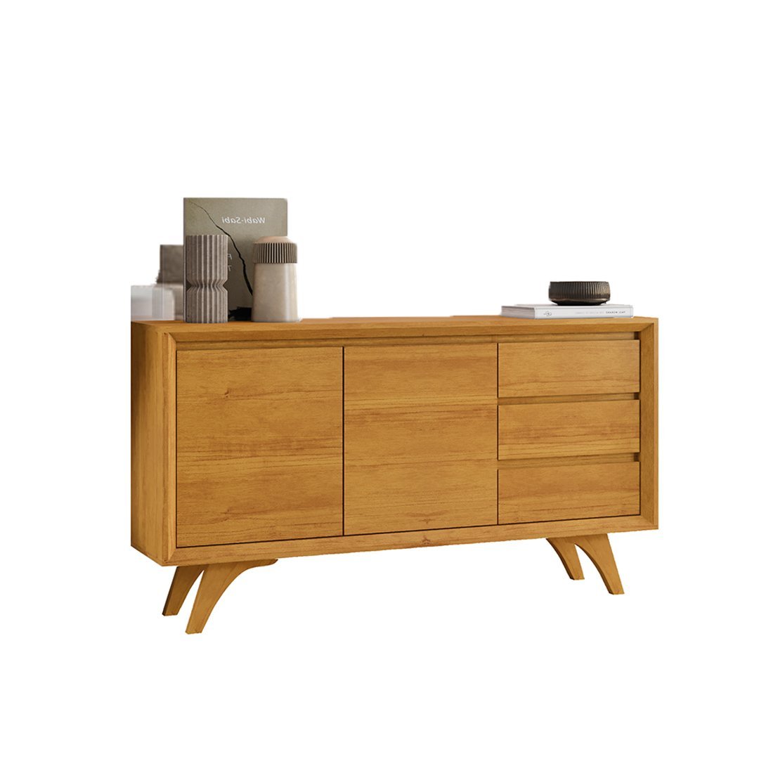 Buffet Vertex 2 Portas 3 Gavetas Naturalle - 2