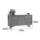 Ver imagem 5 de Buffet Vertex 2 Portas 3 Gavetas Naturalle