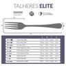 Kit com 12 Colheres de Café Elite Aço Inox Gourmet Mix - 7