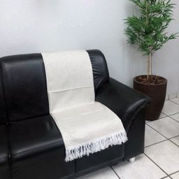 Peseira Sala Cama Sofá 2,10m X 45cm Jacquard Decorativa - 1