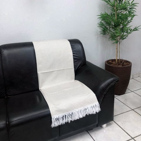 Peseira Sala Cama Sofá 2,10m X 45cm Jacquard Decorativa