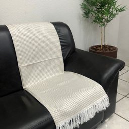 Peseira Sala Cama Sofá 2,10m X 45cm Jacquard Decorativa - 2