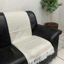 Ver imagem 2 de Peseira Sala Cama Sofá 2,10m X 45cm Jacquard Decorativa
