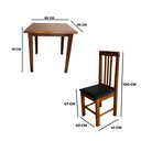 Ver imagem 7 de Conjunto Mesa Paraná 80x80 com 4 Cadeiras Colonial