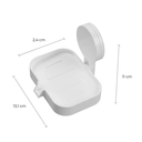 Ver imagem 5 de Saboneteira com Adesivo Branco 13,1 X 2,4 X 11 Cm - Astra