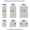 Ver imagem 6 de Cômoda Infantil 125cm 2 Portas com Vidro e 4 Gavetas Doçura Multimóveis Mp4495 Branco/off White