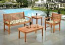 Ver imagem 2 de Banco Recanto 3 Lugares Cor Stain Jatoba - 15671