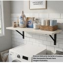 Ver imagem 3 de Prateleira 80x60 MDF 15mm Off White 60x80 Arrigo Móveis