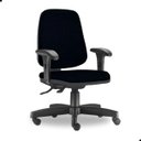 Ver imagem 1 de Cadeira Presidente Job Frisokar Crepe Preto Nr17