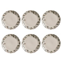 Conjunto de Pratos Rasos 06 Peças Coup Lípsia Porto Brasil Conj Pratos Rasos Coup Lípsia 06 peças - 1