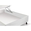 Ver imagem 3 de Cama Box Baú Universal Viúva Courano White New (128x188x30) - Castor
