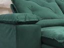 Ver imagem 4 de Sofá 4 e 5 Lugares Retrátil e Reclinável 2,90 Metros Alpoim Estofados Verde 18 Athenas