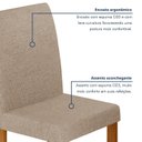Ver imagem 7 de Conjunto Sala de Jantar 4 Lugares Retangular Tampo MDF Mesa Carol com Cadeiras Espanha