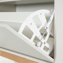 Ver imagem 7 de Sapateira Kaki 3 Portas 86 Cm X 34 Cm Tauari / Off White Suave