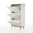Ver imagem 6 de Sapateira Kaki 3 Portas 86 Cm X 34 Cm Tauari / Off White Suave