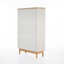 Ver imagem 5 de Sapateira Kaki 3 Portas 86 Cm X 34 Cm Tauari / Off White Suave