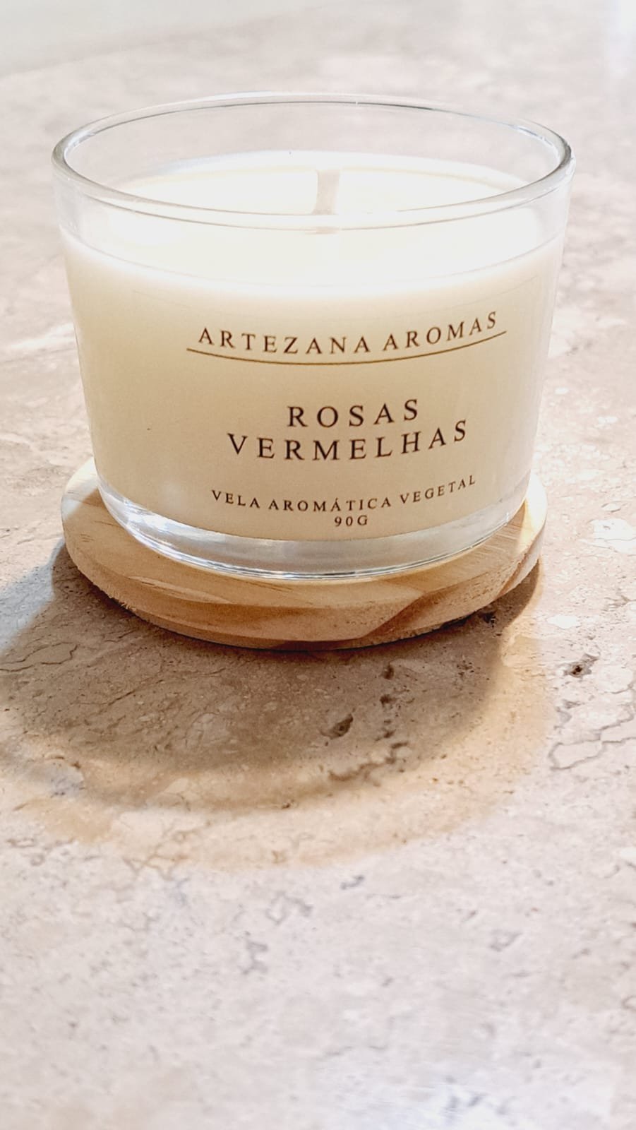 Vela Rosas Vermelhas - 90g Artezana Aromas Linha Clássica - 2