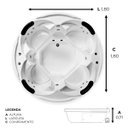 Ver imagem 3 de Spa Redondo Pieven Completo com Hidro em Acrílico - 127v