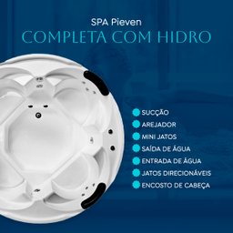 Spa Redondo Pieven Completo com Hidro em Acrílico - 127v - 4
