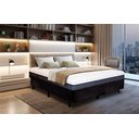 Ver imagem 1 de Cama Box King Size Bipartida Serenelife - Suede Preto