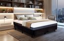 Ver imagem 1 de Cama Box King Size Bipartida Serenelife - Suede Preto