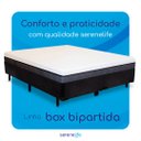 Ver imagem 4 de Cama Box King Size Bipartida Serenelife - Suede Preto