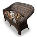 Ver imagem 3 de Conjunto de Sofá Fibra Sintética Bali - 1 Sofá 2L + 2 Poltronas + 1 Mesa Centro - Tecido Revieira Ma