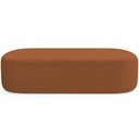 Ver imagem 7 de Cabeceira Cama Box Casal 160cm Lanna com Puff Recamier Doha W01 Bouclê Terracota - Lyam Decor
