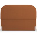 Ver mais imagens de Cabeceira Cama Box Casal 160cm Lanna com Puff Recamier Doha W01 Bouclê Terracota - Lyam Decor