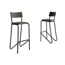 Ver imagem 5 de Kit 4 Banqueta de Cozinha Atlas 1747 4 Uni Preto/linho Grafite/courano Preto - Carraro