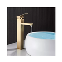 Ver imagem 3 de Torneira Banheiro Lavatório Bica Alta Metal Inox Dourada Brinovar