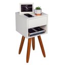 Ver imagem 2 de Mesa de Cabeceira Retrô 30 cm 100% MDF Envio Montado